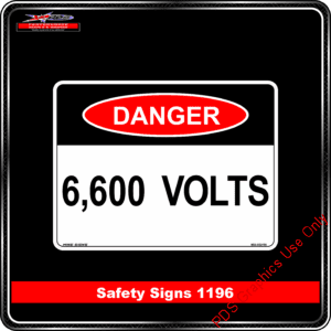 Danger 1196 PDS 6600 volts