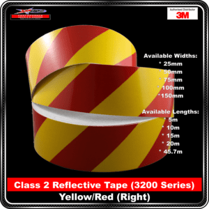class 2 reflective tape (3200 series) yellow/red (right)