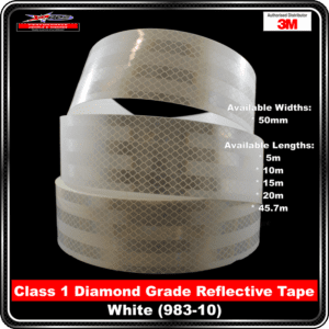 3M White (983-10) Diamond Grade Class 1 Reflective Tape