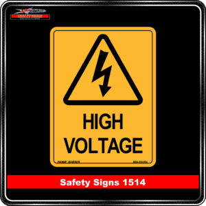 Warning High Voltage (Safety Sign 1514)