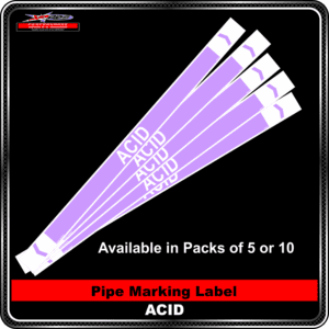 Pipe Marking Label - Acid