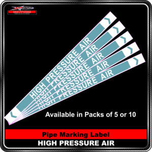 Pipe Marking Label - High Pressure Air