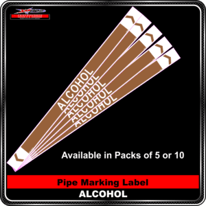 Pipe Marking Label - Alcohol