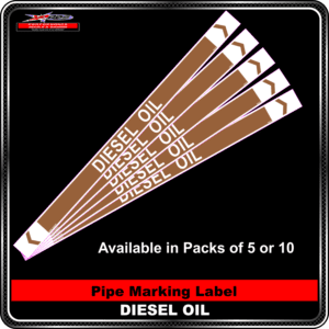 Pipe Marking Label - Diesel Oil
