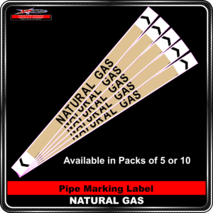 Pipe Marking Label - Natural Gas