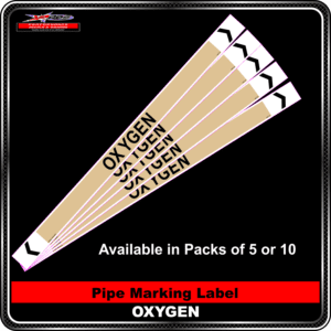 Pipe Marking Label - Oxygen