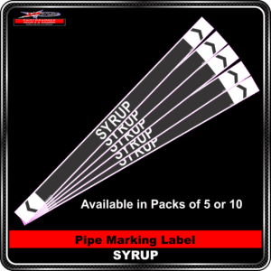 Pipe Marking Label - Syrup