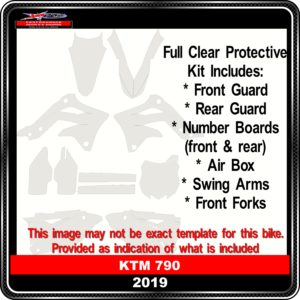 KTM 790 2019 full clear protective kit
