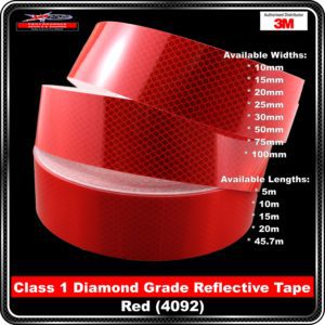 class 1 diamond grade reflective tape red 4092
