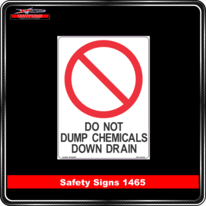 do not dump chemicals down drain