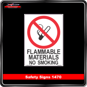 flammable materials no smoking