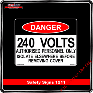 Danger 1211 PDS 240 volts