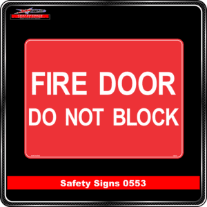 fire door do not block
