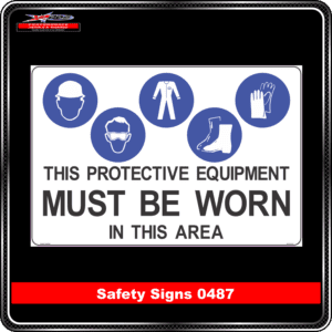 this protective equipment must be worn in this area