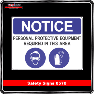 notice personal protective equipment required in this area
