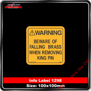 Warning Beware of Falling Brass When Removing King Pin
