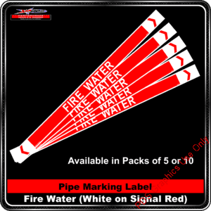 Pipe Markers - Fire Water