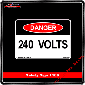 Danger 1189 PDS 240 volts