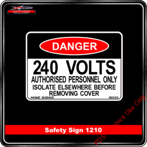 Danger 1210 PDS 240 volts