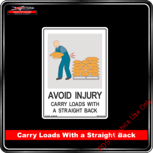 Product Backgrounds - Avoid Injury - Carry Loads with a straight back