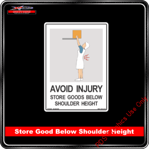 Product Backgrounds - Avoid Injury - Store Goods Below Shoulder Height