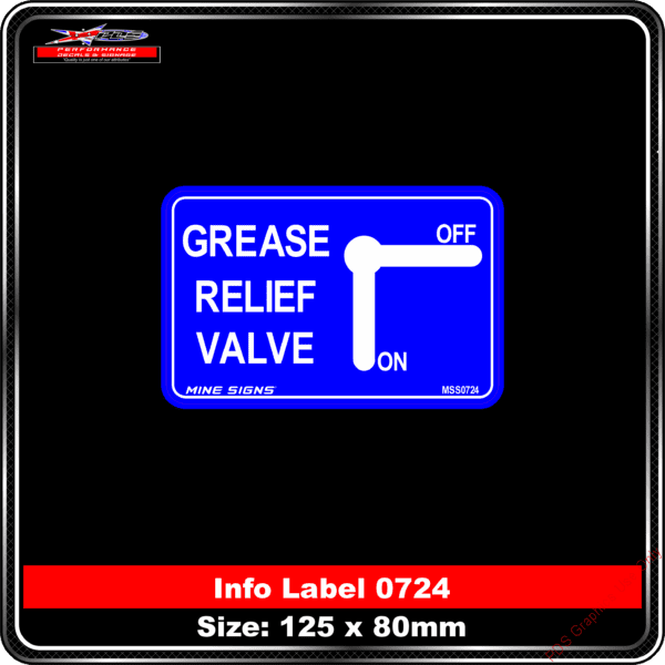 Info Label 0724Grease Relief Valve