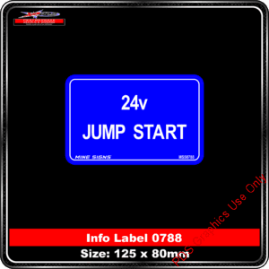 Info Label 0788 24 volt Jump Start