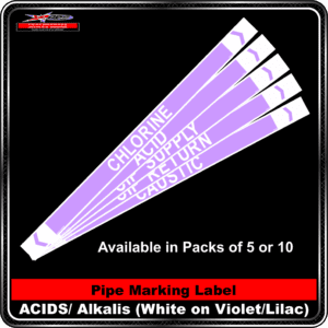 Acids/Alkalis (White on Violet/Lilac)