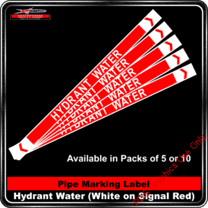 Pipe Markers - Hydrant Water