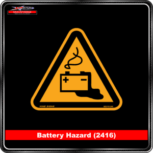 Product Background - Safety Signs - Battery Hazard 2416