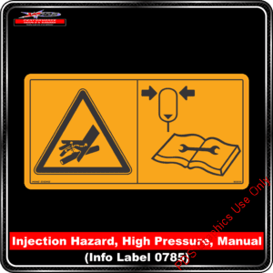 Product Background - Safety Signs - Image Injection Hazard 0785