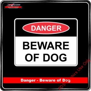 Product Backgrounds - Dog Sign - Danger Beware of Dog
