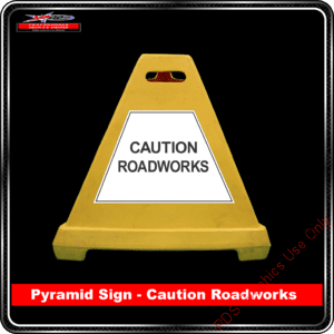 Pyramid Signs - Caution Roadworks