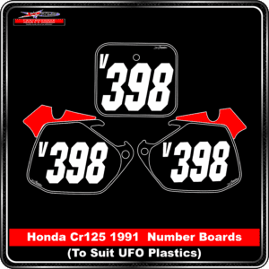 PDS - Product Backgrounds - Motocross Decal - Honda - CR125 1991 NB