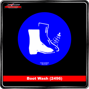 Product Background - Safety Signs - Boot Wash 2496