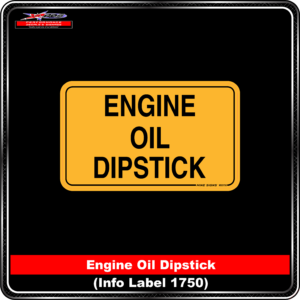 Product Background - Safety Signs - Engine Oil Dipstick 1750