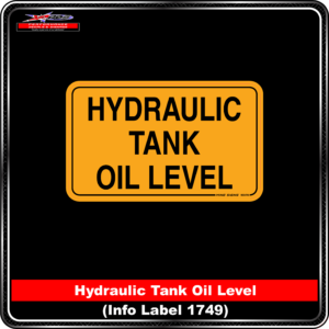 Product Background - Safety Signs - Hydraulic Tank Oil Level 1749