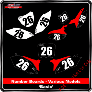 Honda Number Boards - Basic