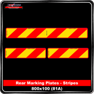 Rear Marking Plates - Stripes 81a