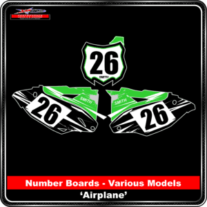 Kawaski Number Boards - Aeroplane Design