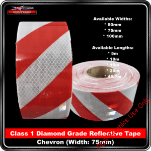 Product Backgrounds - Tape - 3M FYG Tape Red White Chevron Right 75
