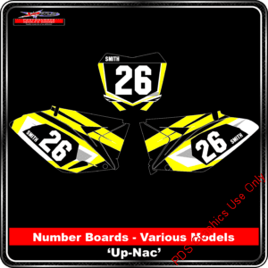 Suzuki Number Boards - Up Nac Design