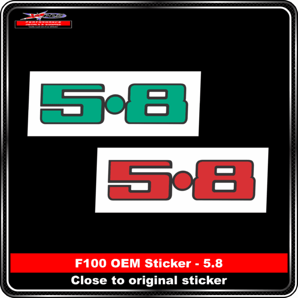 Product Background - F100 5.8 Sticker